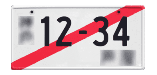 仮ナンバー12-34